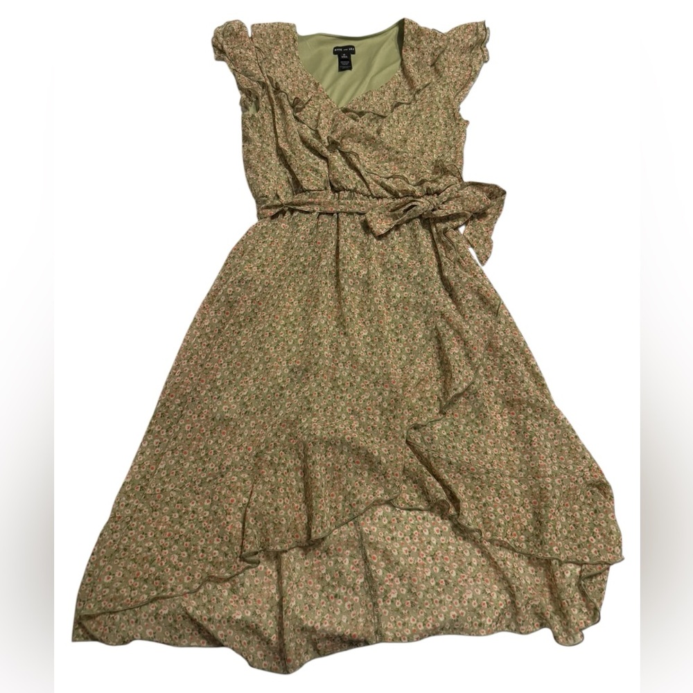 Kate and Lily Green Floral Dress | Size: 12